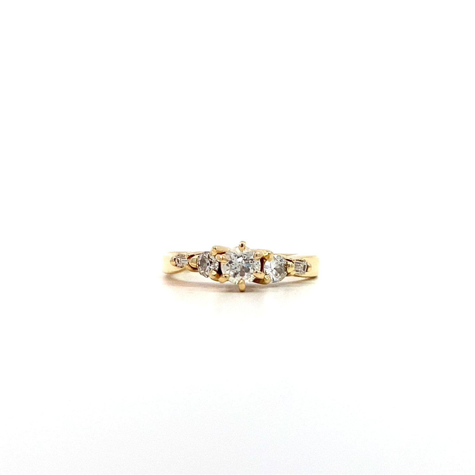 14K Yellow Gold Diamond Ring sz4.5 D.36ctw