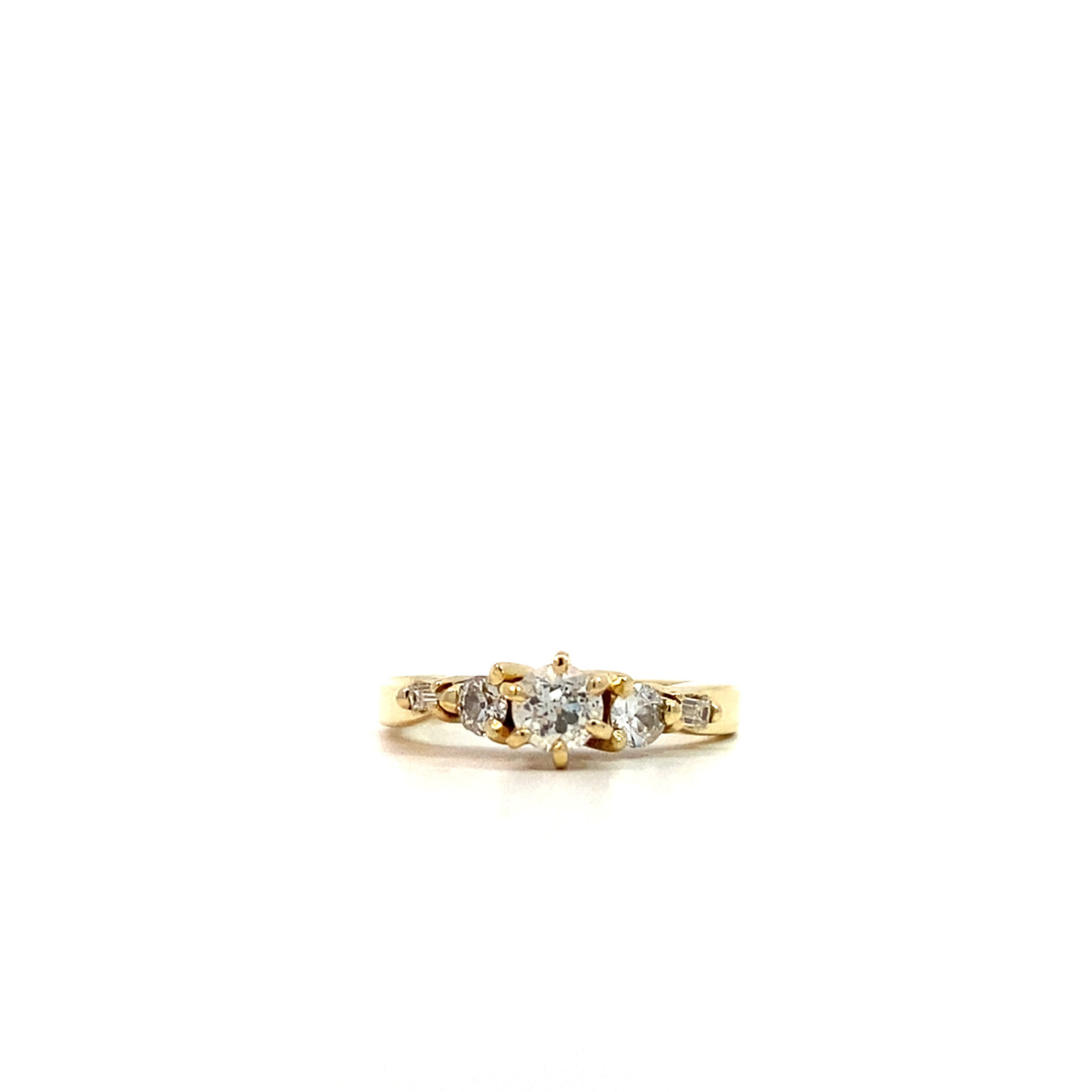 14K Yellow Gold Diamond Ring sz4.5 D.36ctw