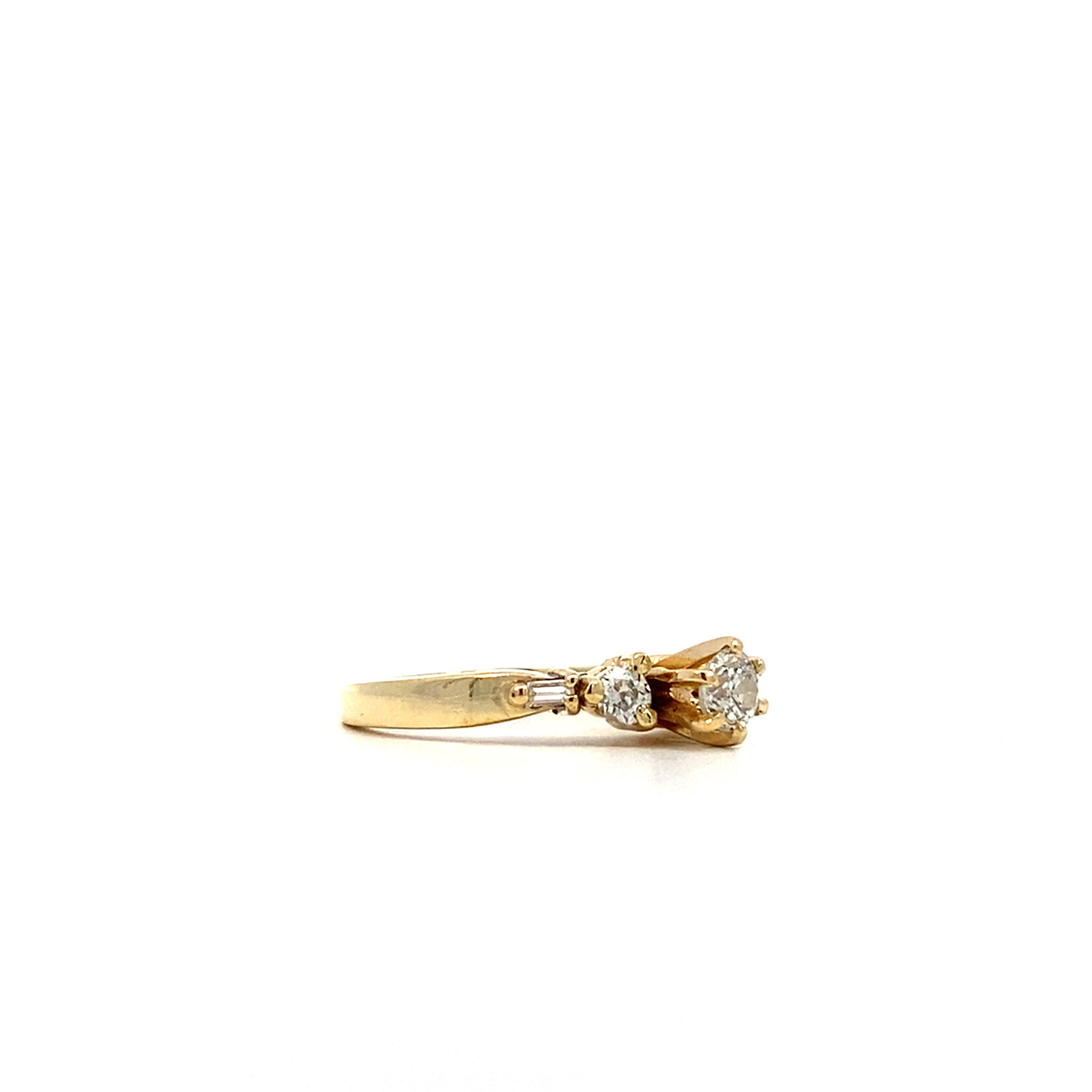 14K Yellow Gold Diamond Ring sz4.5 D.36ctw