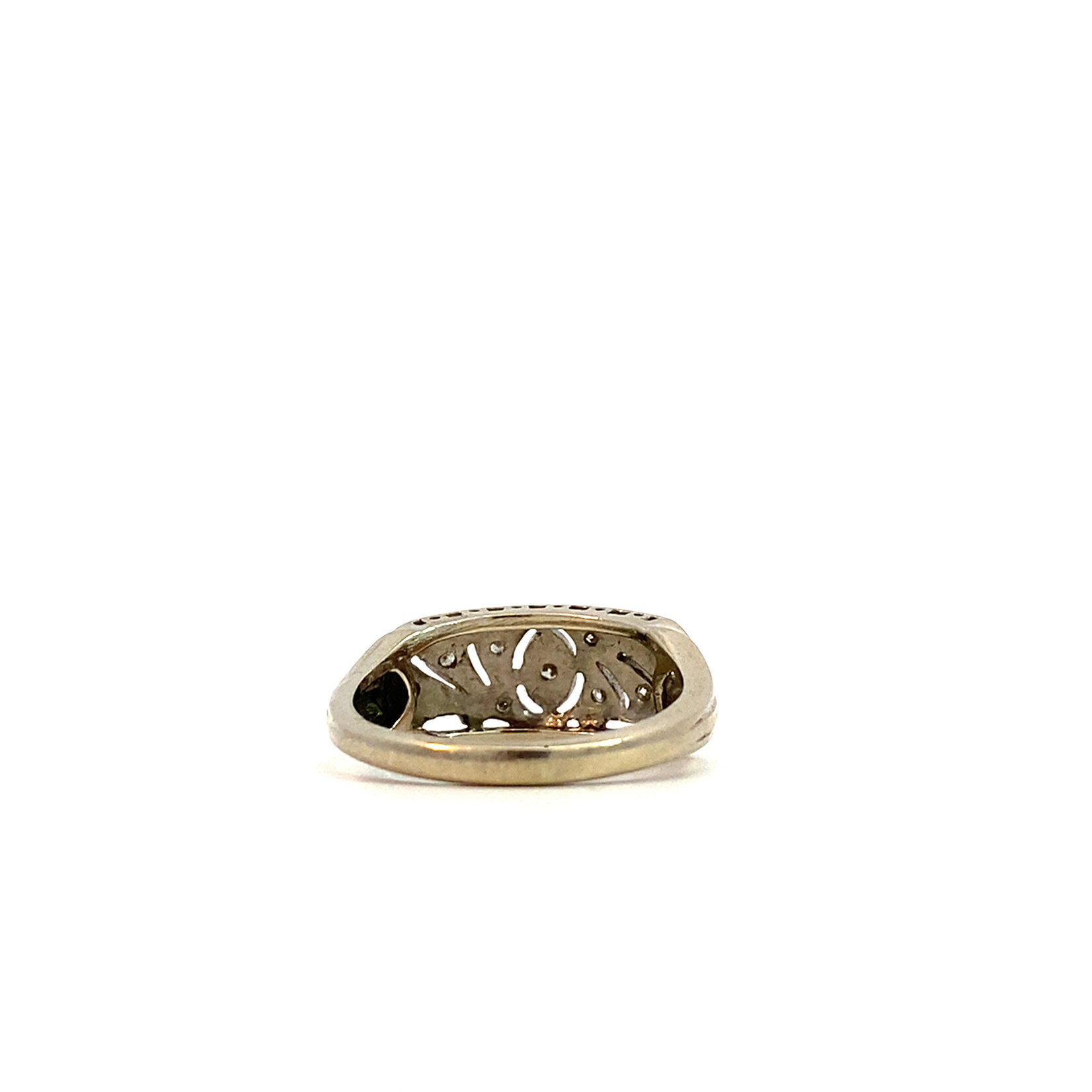 14K White Gold Diamond Ring sz4.75 D+/-.27ctw