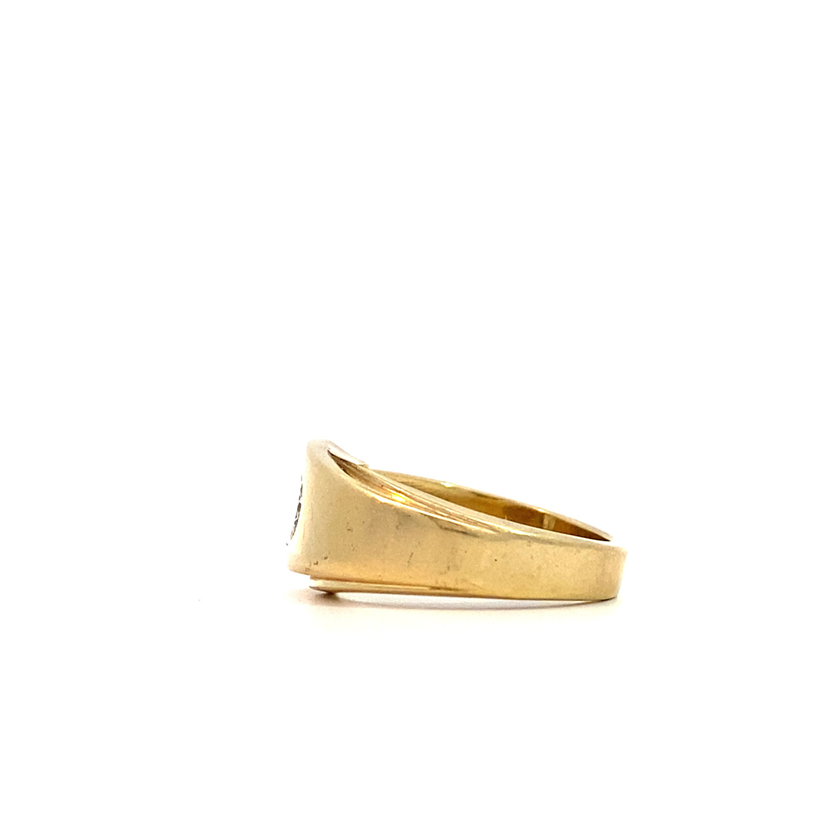 14K Yellow Gold Diamond Ring size 6.25 D+/-. 45ct