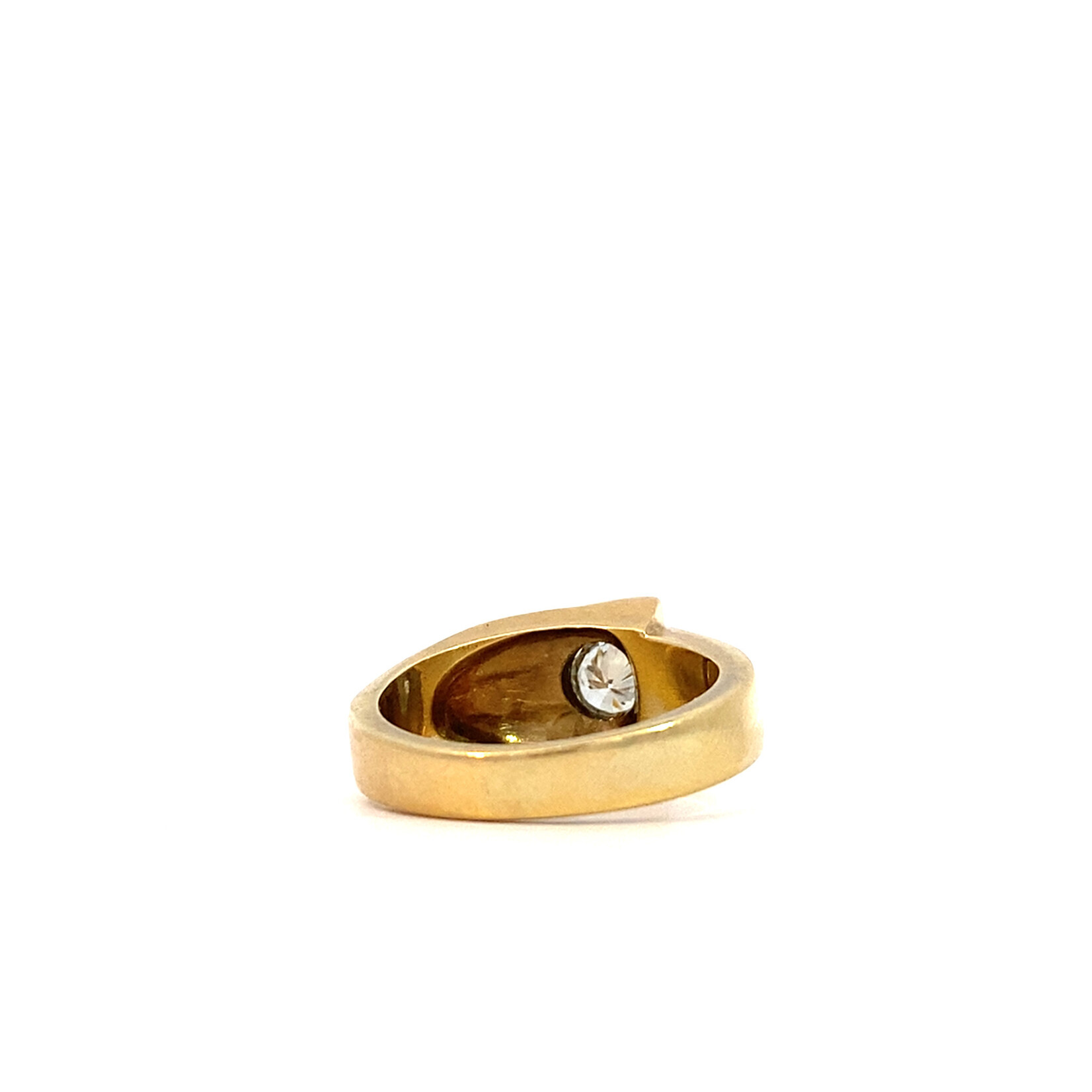 14K Yellow Gold Diamond Ring size 6.25 D+/-. 45ct