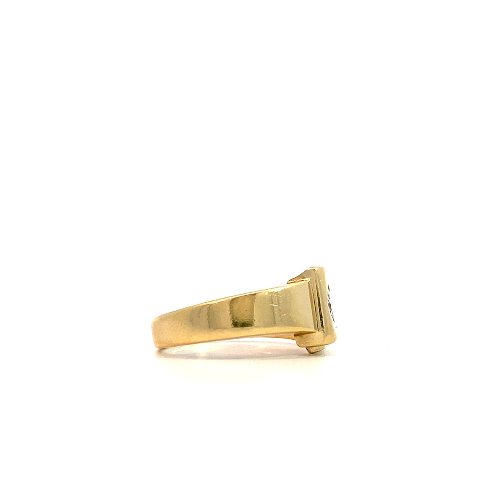 14K Yellow Gold Diamond Ring sz6.25 D+/-. 45ct