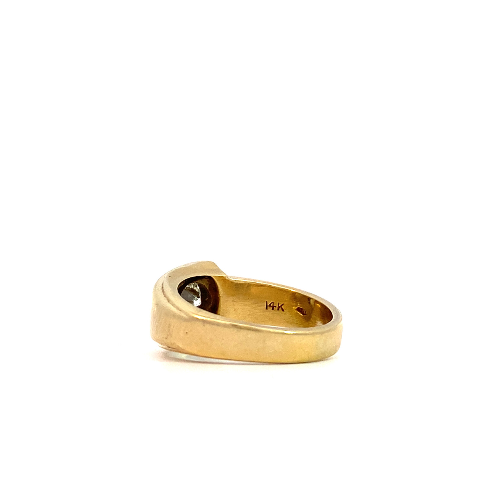 14K Yellow Gold Diamond Ring size 6.25 D+/-. 45ct