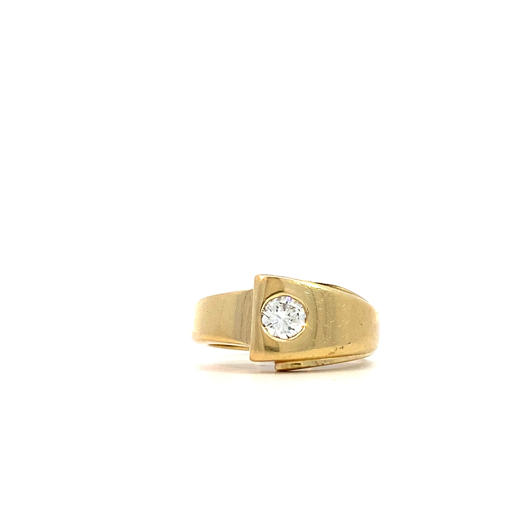 14K Yellow Gold Diamond Ring sz6.25 D+/-. 45ct