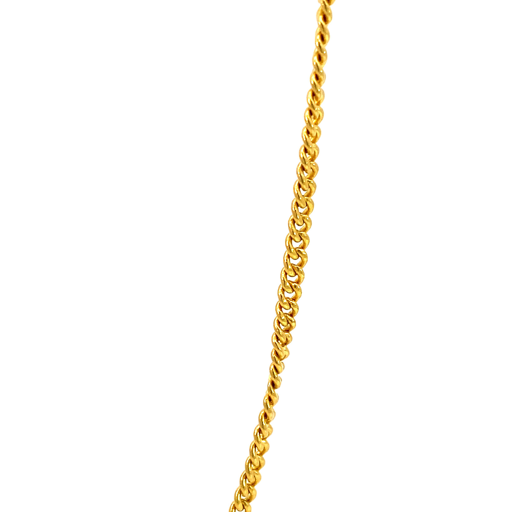 22K Yellow Gold 19" Curb Chain