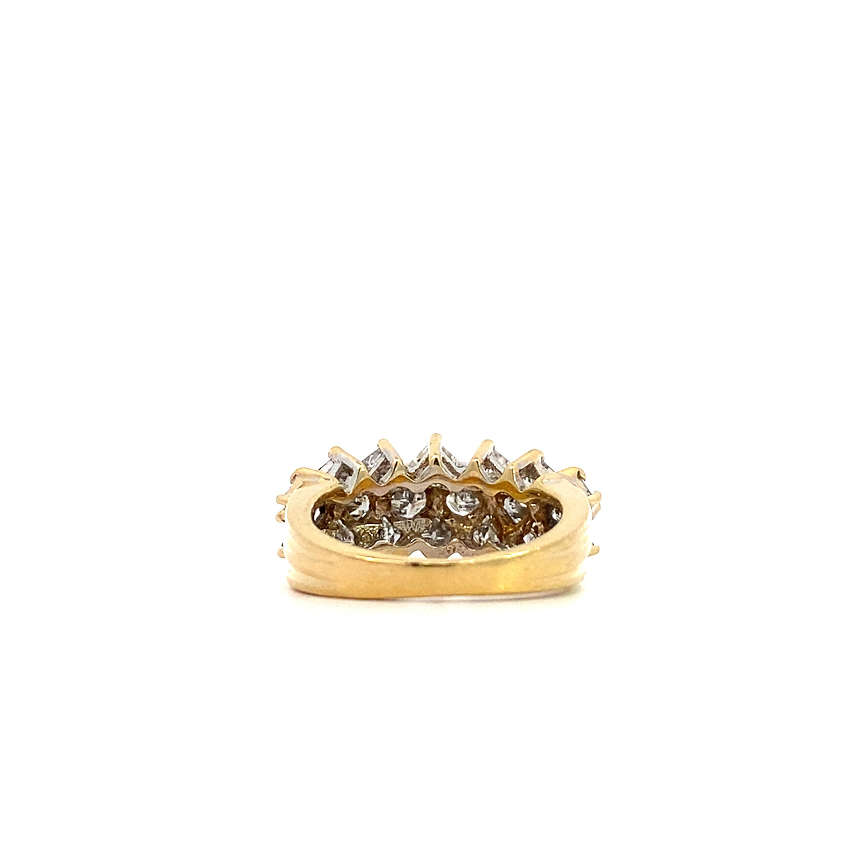 14K Yellow Gold Diamond Ring sz5.25 D+/-3ctw