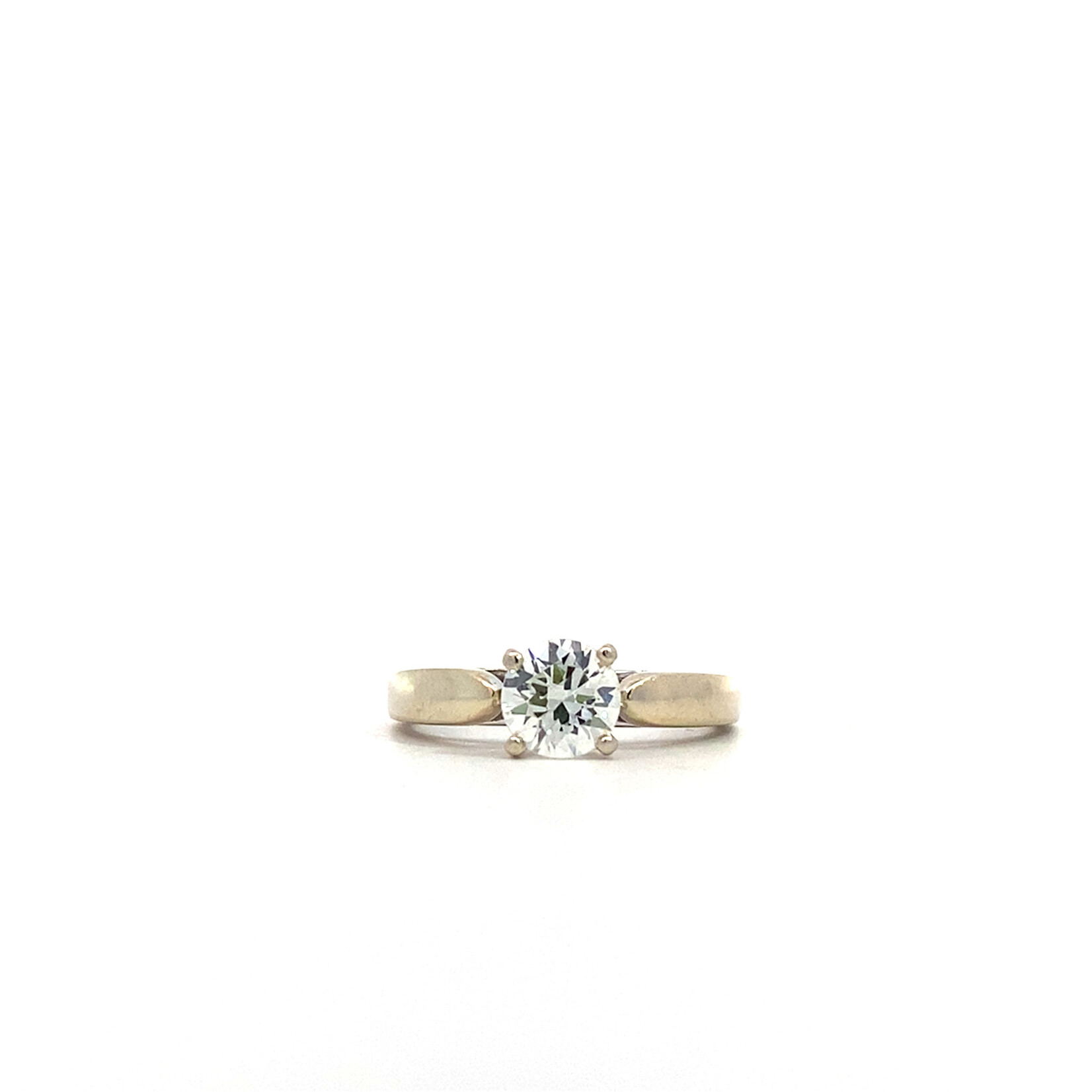14K White Gold Diamond Solitaire sz3.75 +/-.60ct