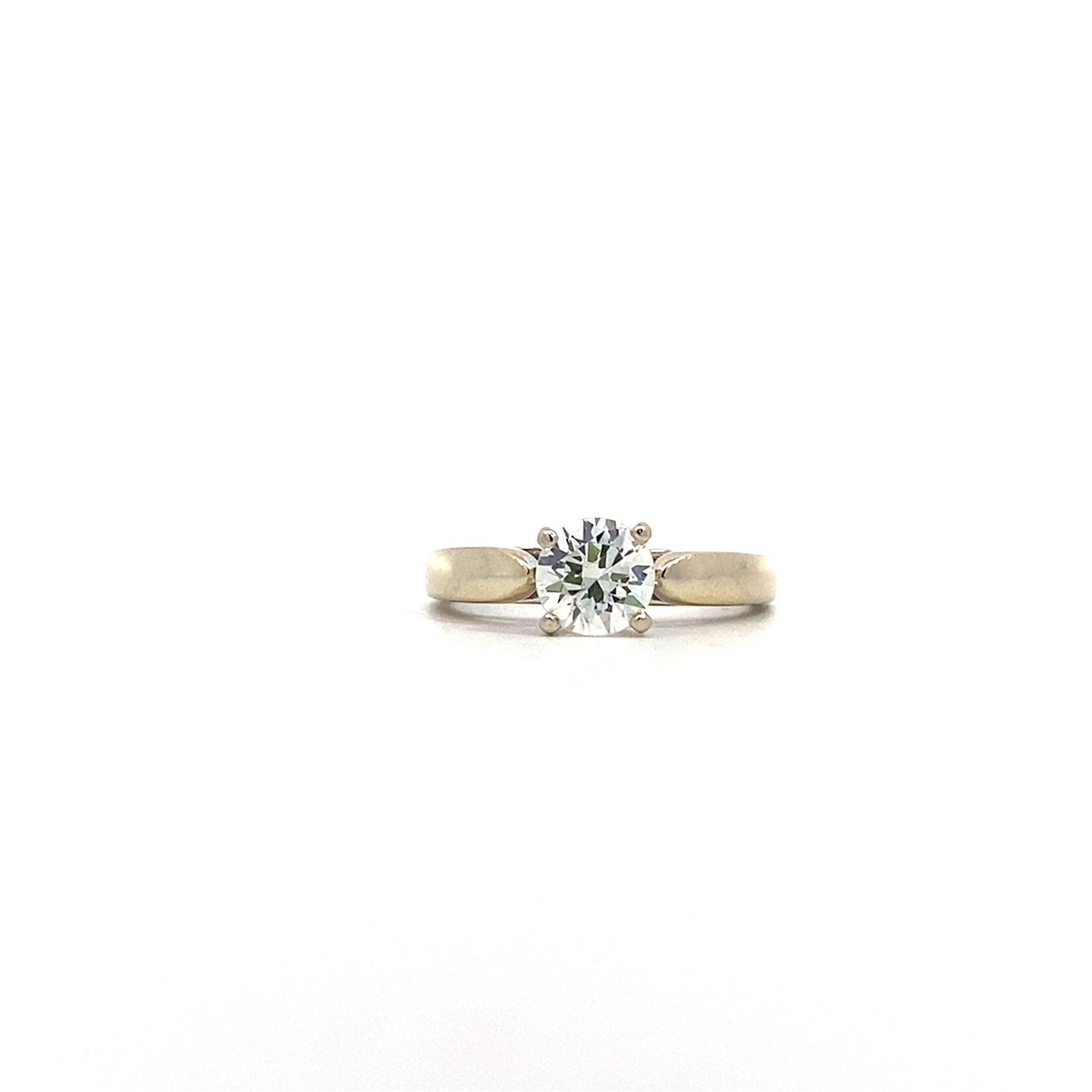 14K White Gold Diamond Solitaire sz3.75 +/-.60ct
