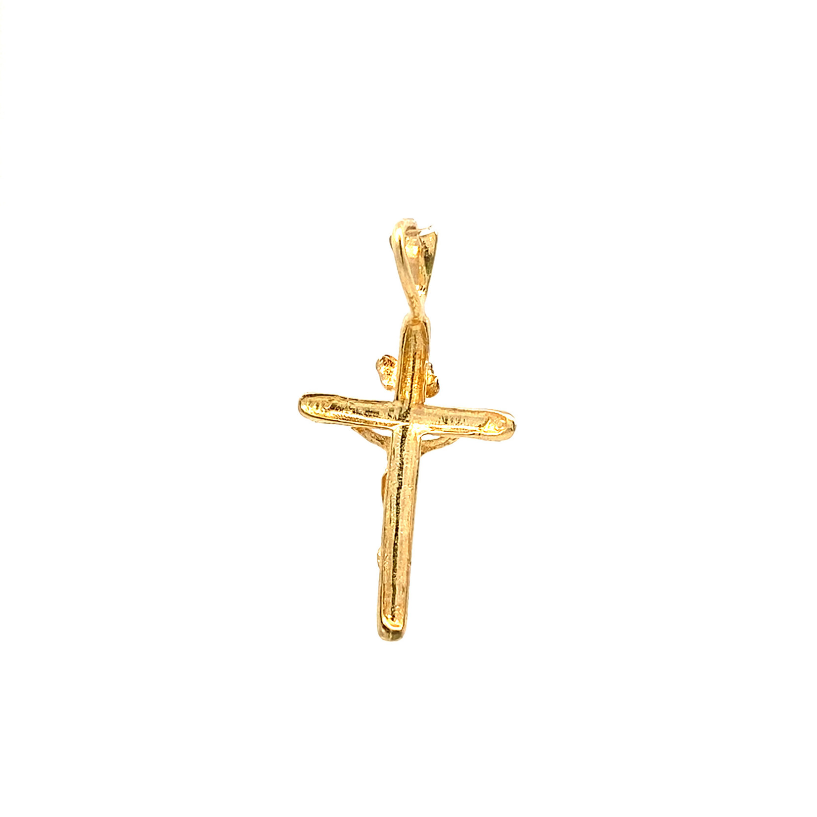 14K Yellow Gold 28mm x 14mm Crucifix