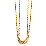 22K Yellow Gold 28" Chain Link Necklace