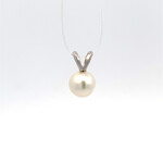 14K White Gold 7mm Akoya Pearl Pendant