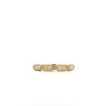 14K Yellow Gold Diamond Anniversary Band sz6.5 D.37ctw VS