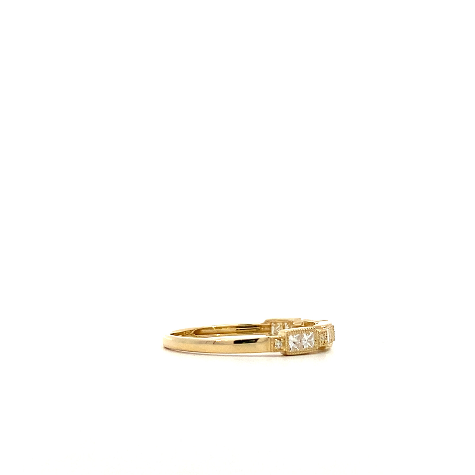 14K Yellow Gold Diamond Anniversary Band sz6.5 D.37ctw VS