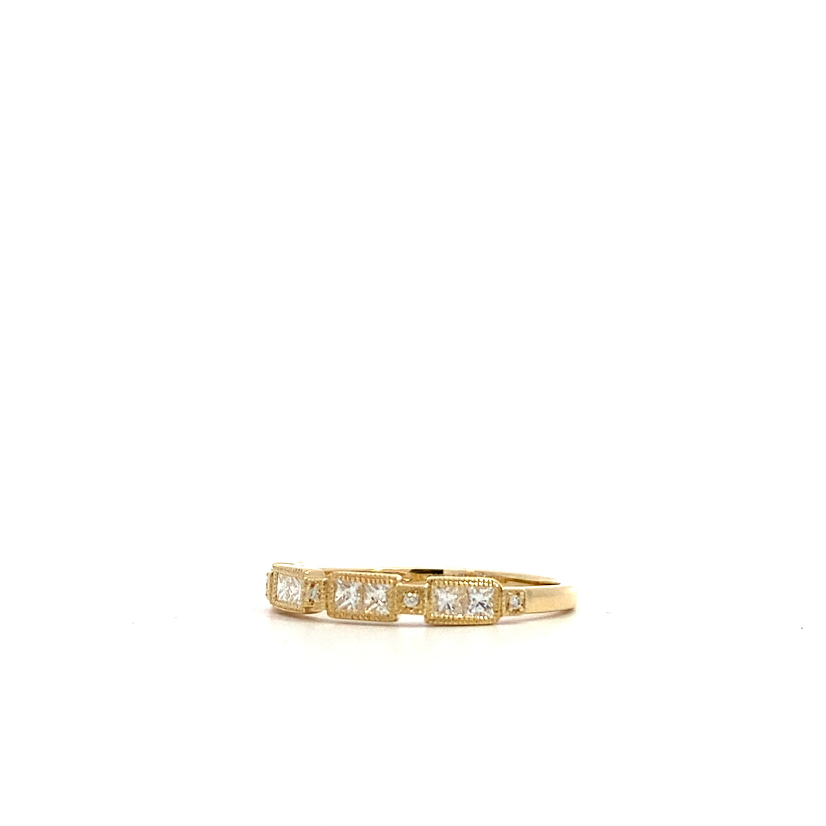 14K Yellow Gold Diamond Anniversary Band sz6.5 D.37ctw VS