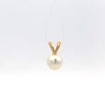 14K Yellow Gold 7mm Akoya Pearl Pendant