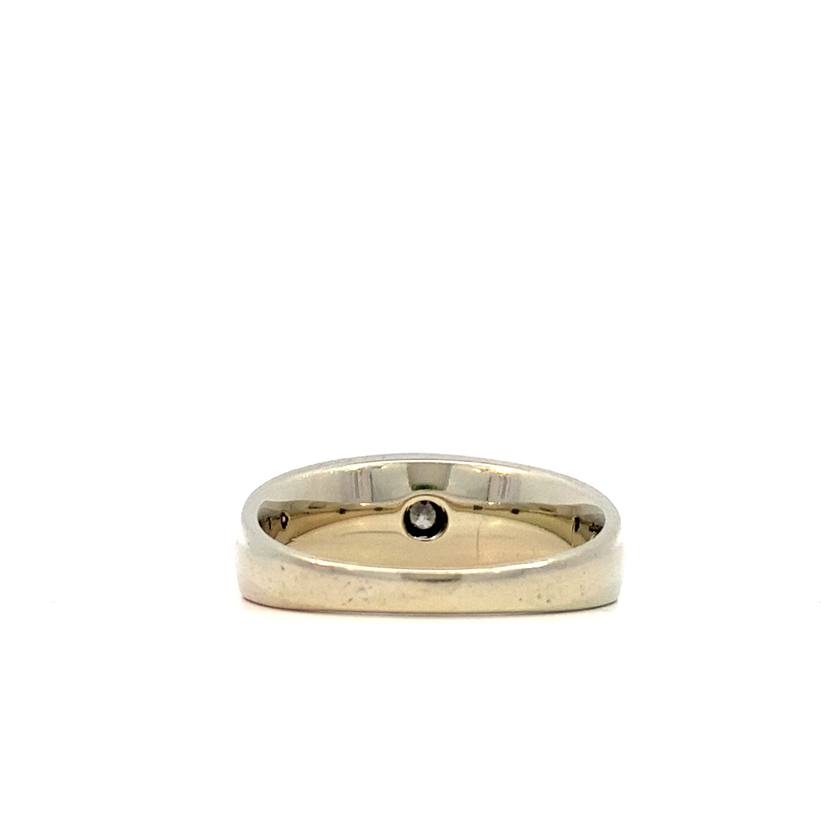 14K White Gold Men's Diamond Ring sz11 D+/-.56cttw