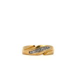 10K Yellow Gold Men's Diamond Ring sz11.5 D+/-.14ctw