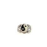 Sterling Silver Yin and Yang Ring sz5.5