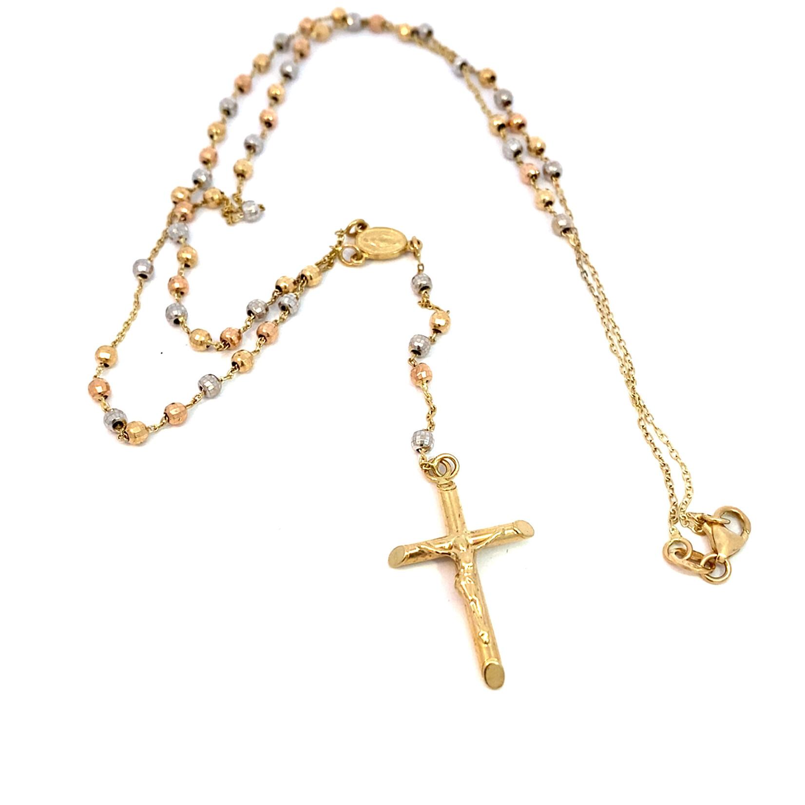 14K Tri-Color Rosary