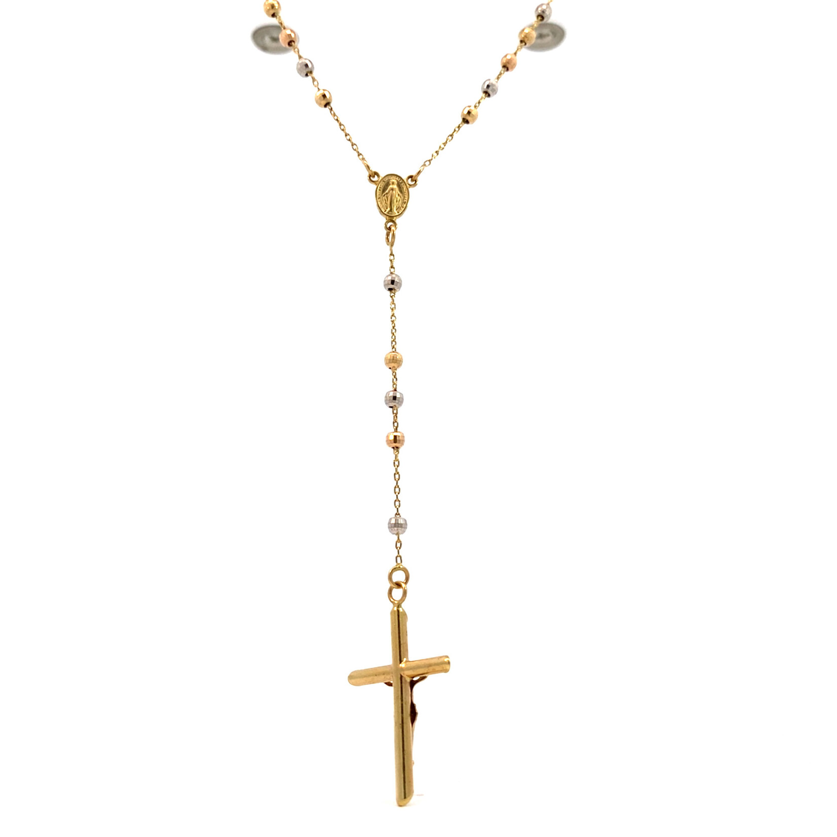 14K Tri-Color Rosary