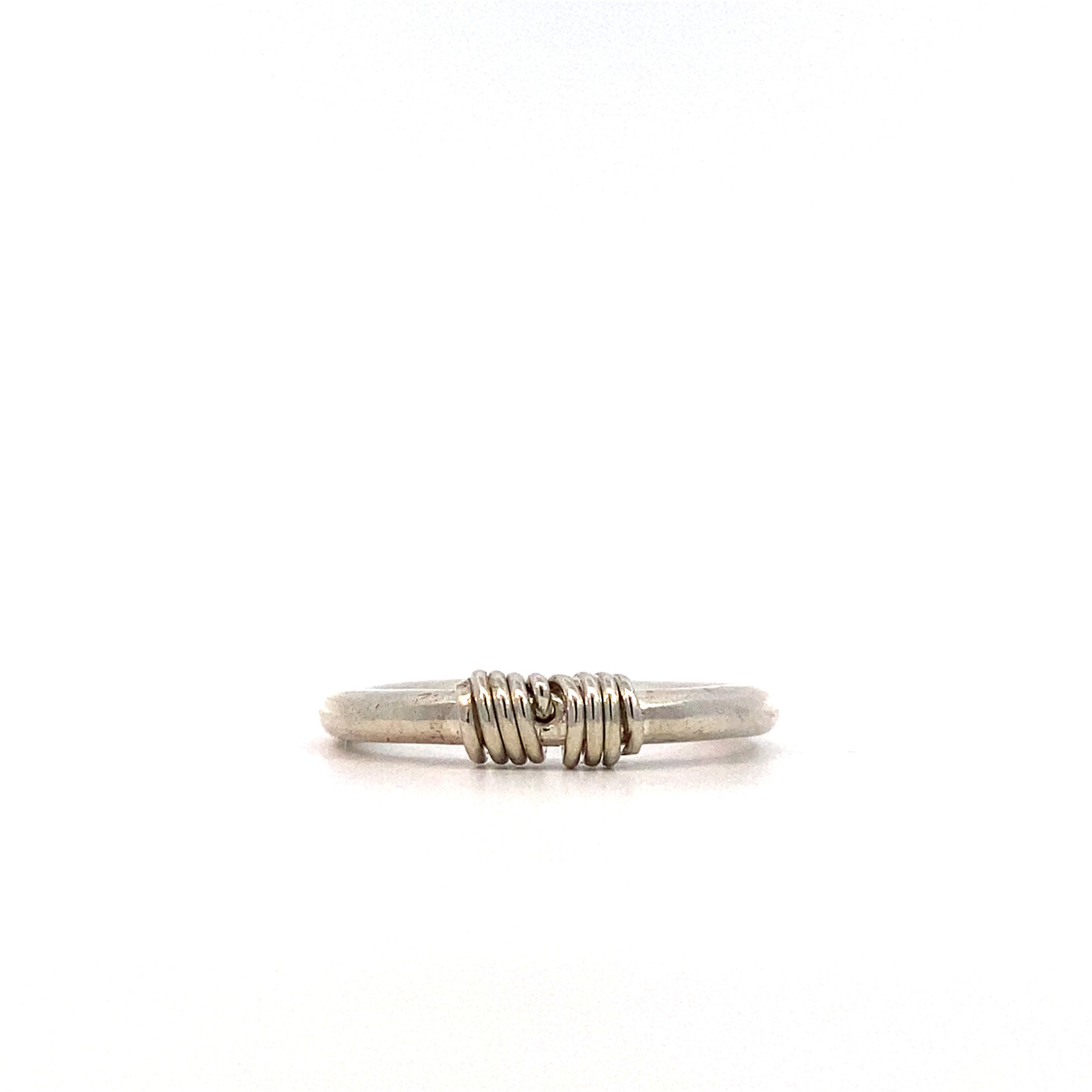 Sterling Silver 2.75mm Wire Wrap Ring size 8