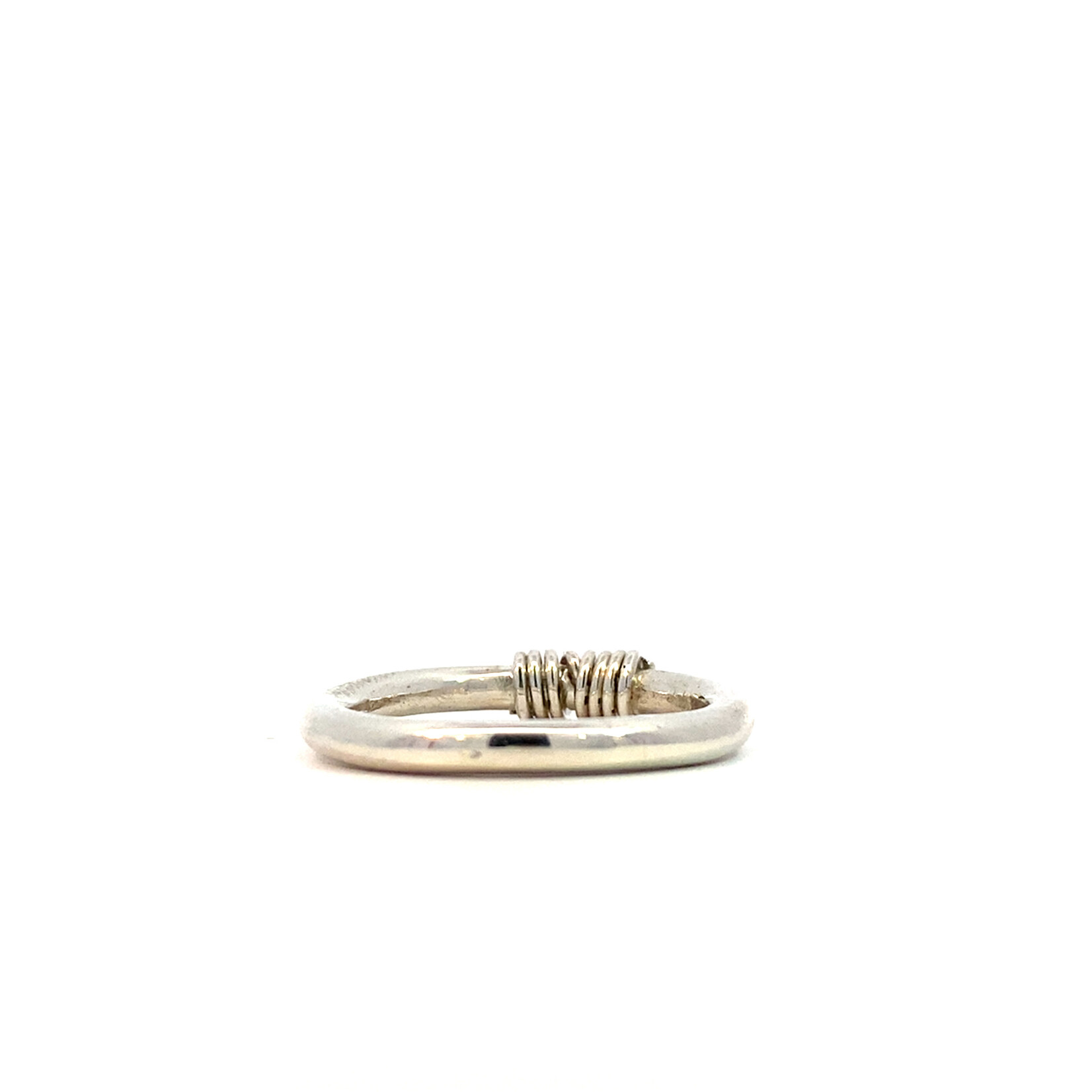 Sterling Silver 2.75mm Wire Wrap Ring size 8