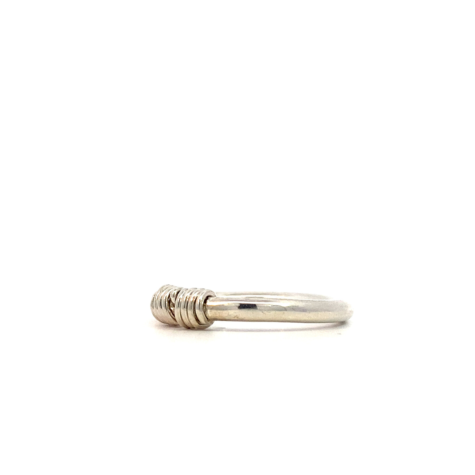 Sterling Silver 2.75mm Wire Wrap Ring size 8