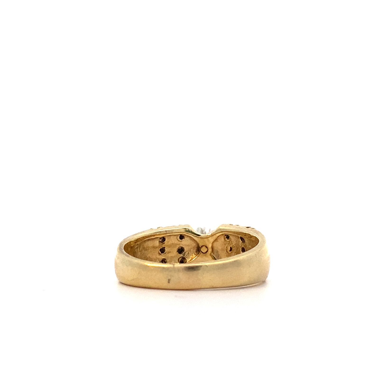 14K Yellow Gold Diamond Engagement Ring size 7 D+/-1.29cttw