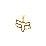 14K Yellow Gold 20x3mm Fox Racing Pendant