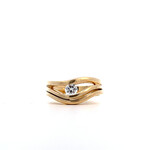14K Yellow Gold Diamond Ring .25ct size 7.75