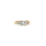 14K Yellow Gold Diamond Ring sz5.75