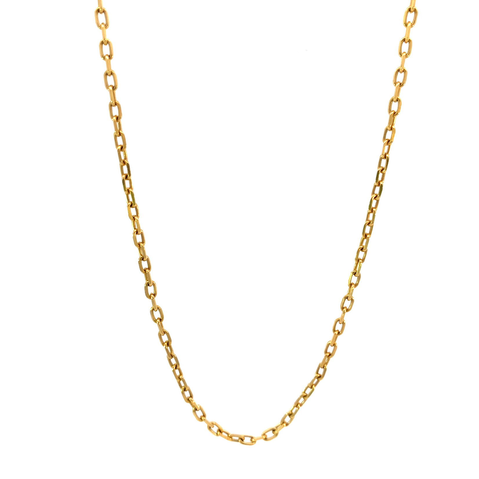 18K Yellow Gold 20" Oval Link Chain