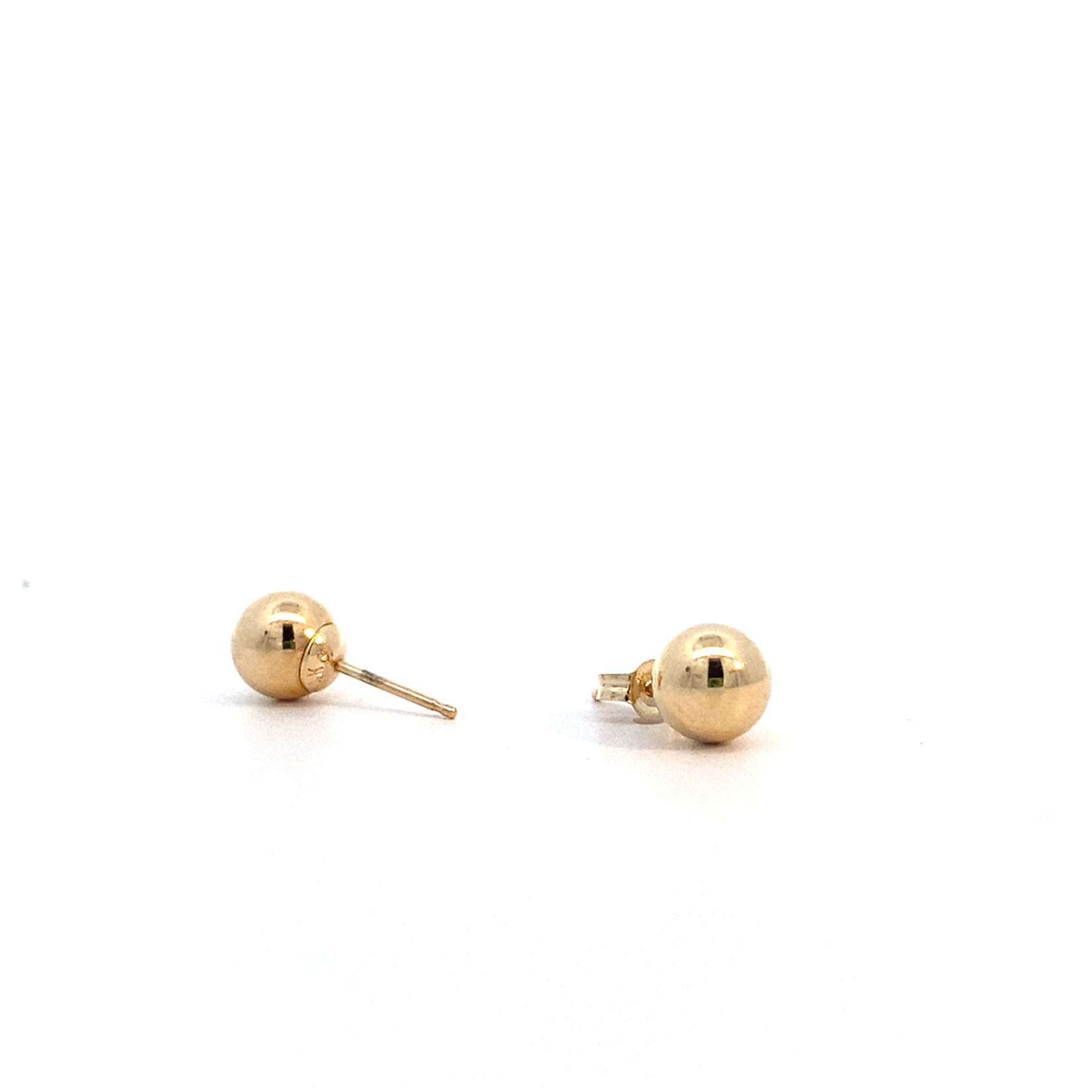 14K Yellow Gold 6mm Ball Studs