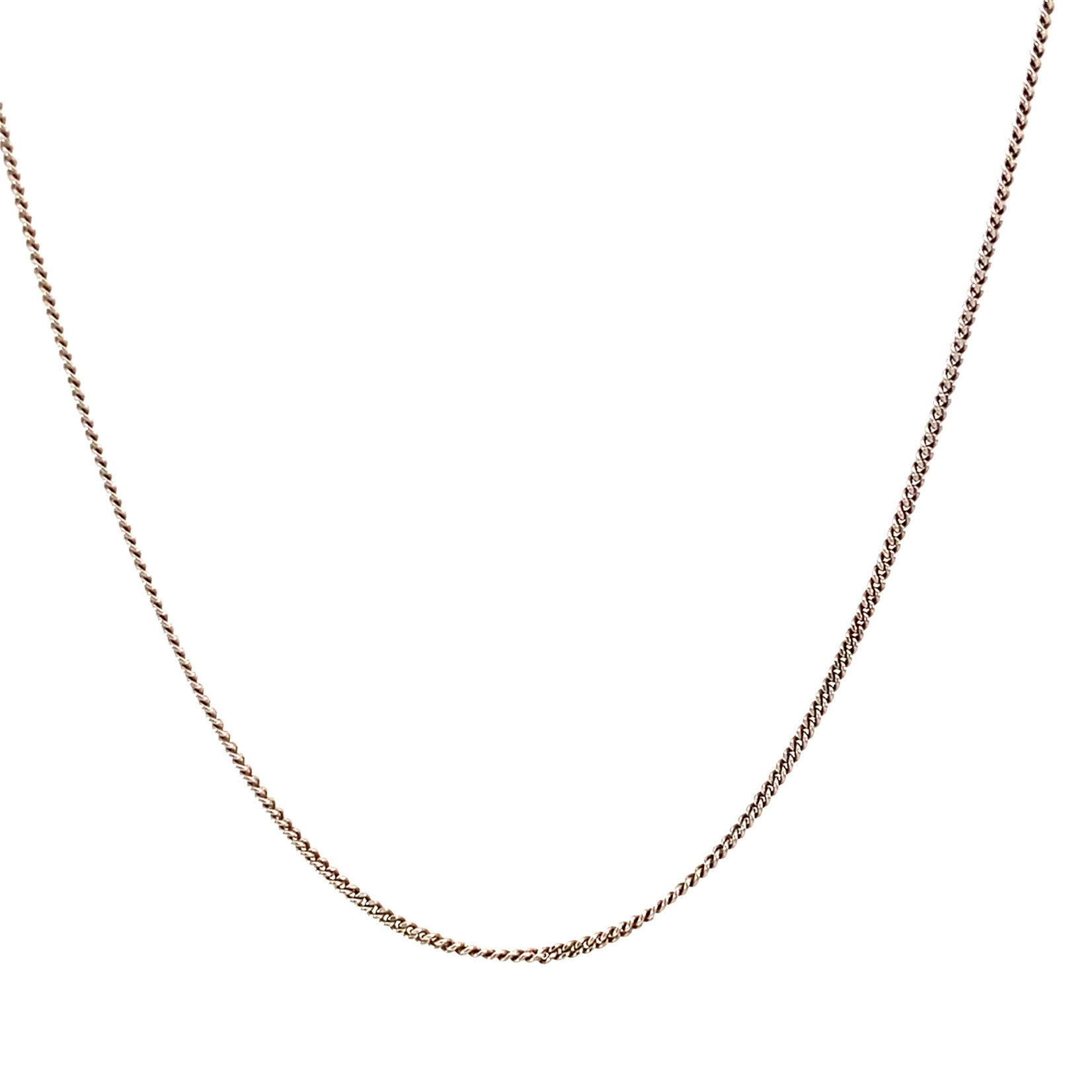 18K White Gold 16" Cable Chain