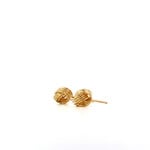 14K Yellow Gold Knot Studs