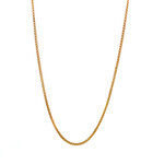 8K Yellow Gold 17" Box Chain with Mag Clasp