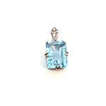 Sterling Silver Lab Grown Topaz Pendant