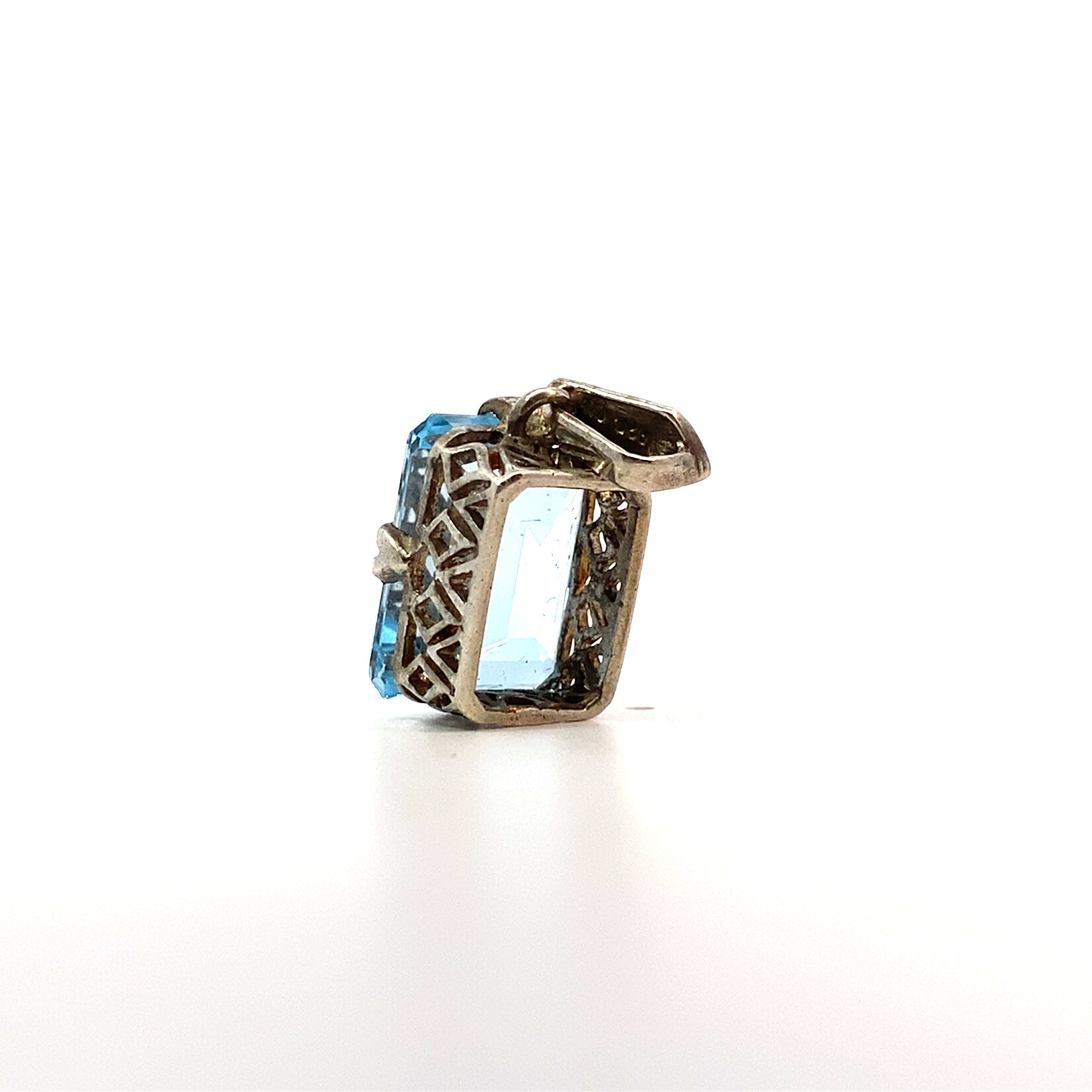 Sterling Silver Lab Grown Topaz Pendant