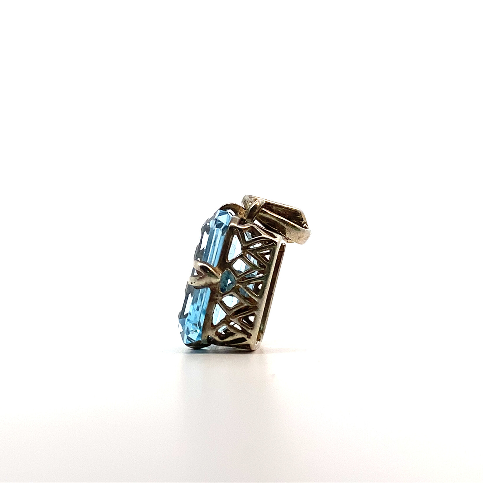 Sterling Silver Lab Grown Topaz Pendant