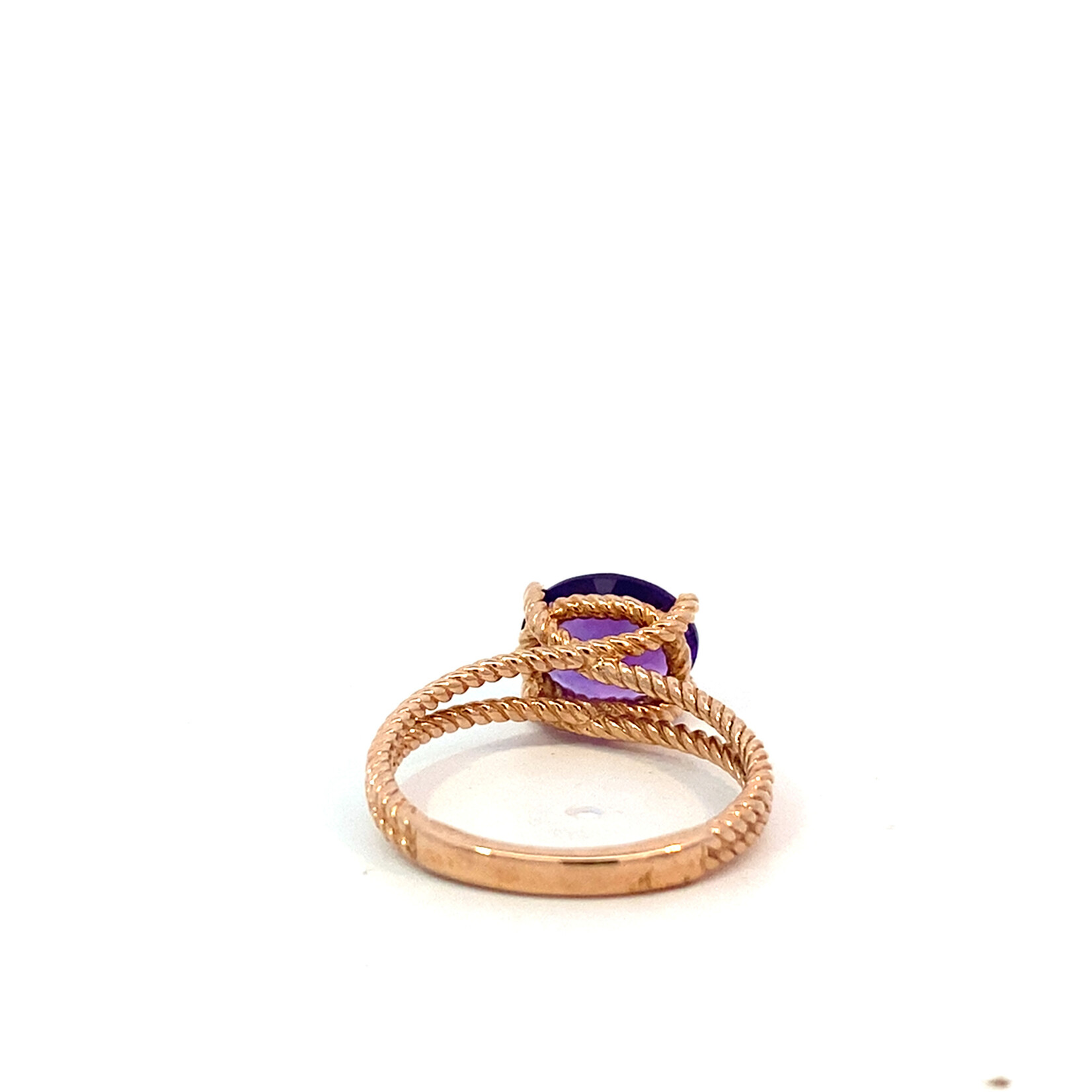 10K Rose Gold Amethyst Ring sz7
