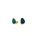 Sterling Silver/ Vermeil Boulder Opal Studs