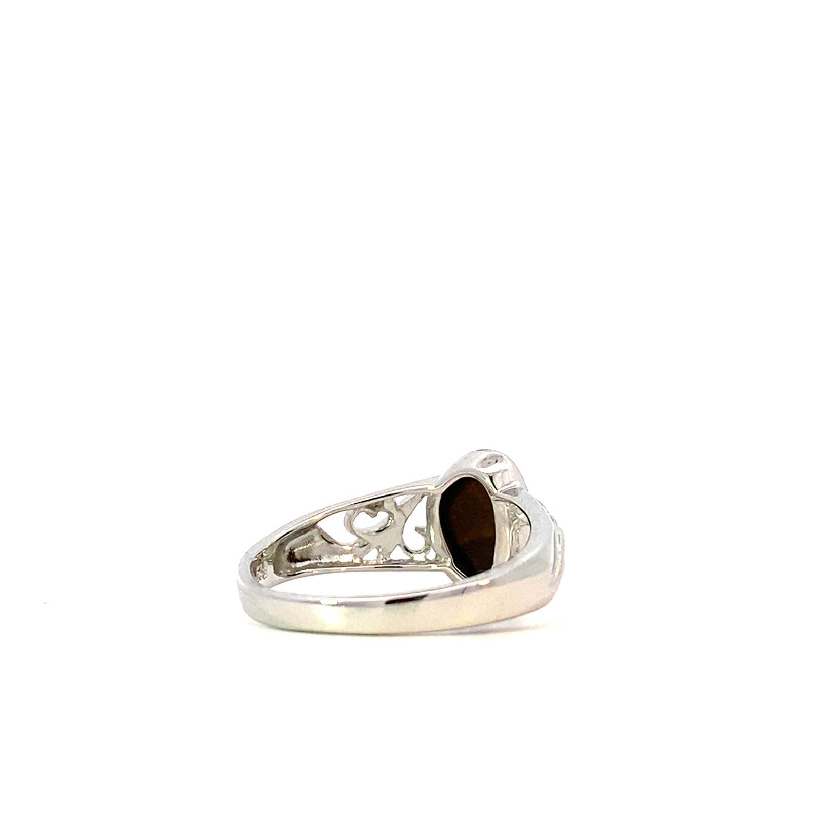 Sterling Silver Filigree Boulder Opal Ring size 8