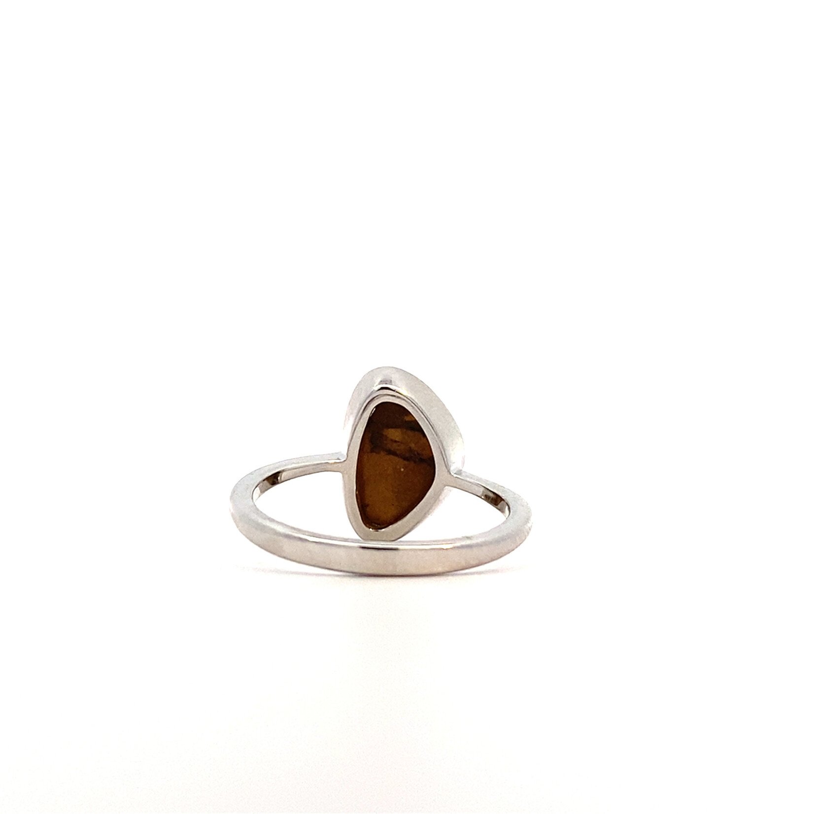 Sterling Silver Boulder Opal Ring sz6