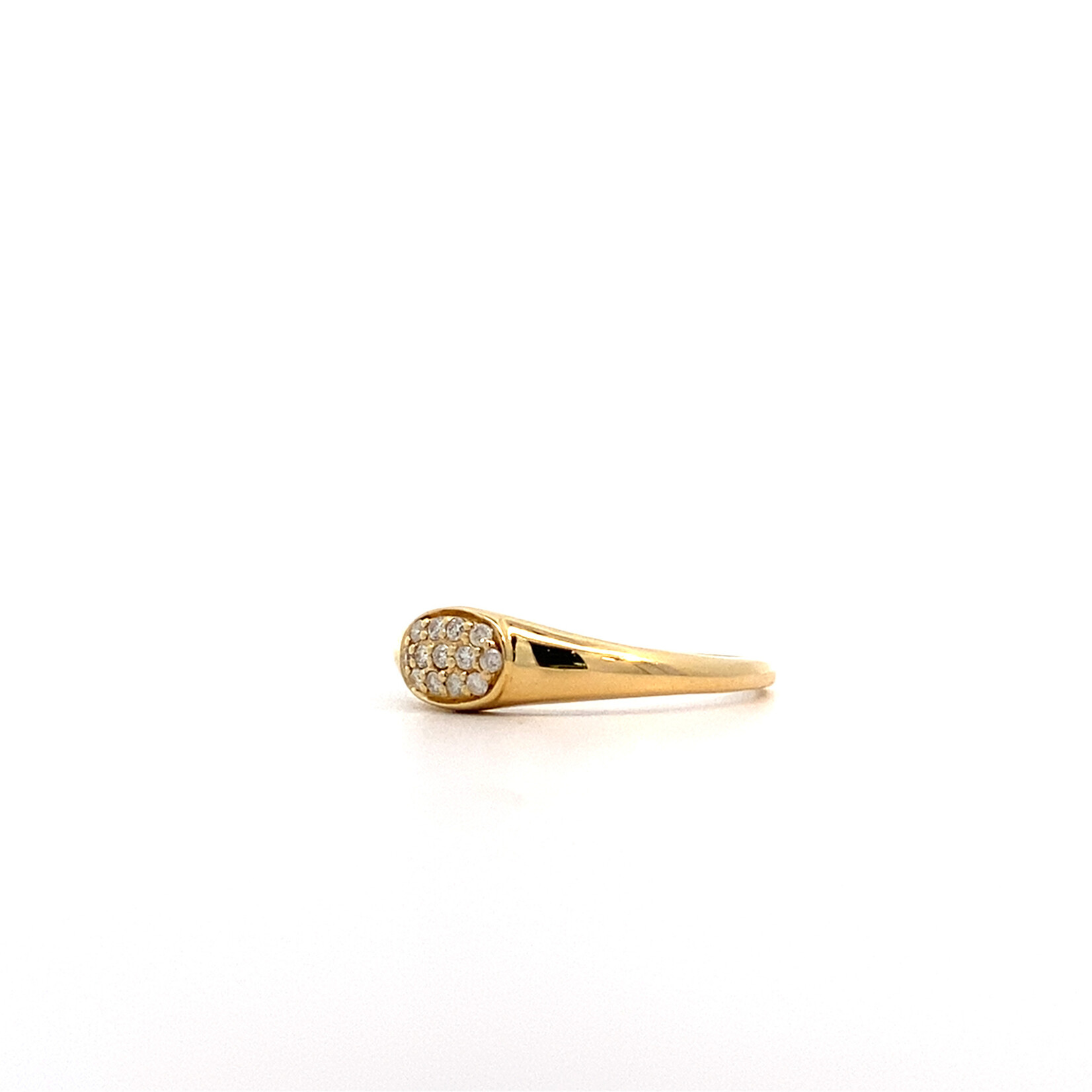 14K Yellow Gold Diamond ring size 6.75 D.10ct