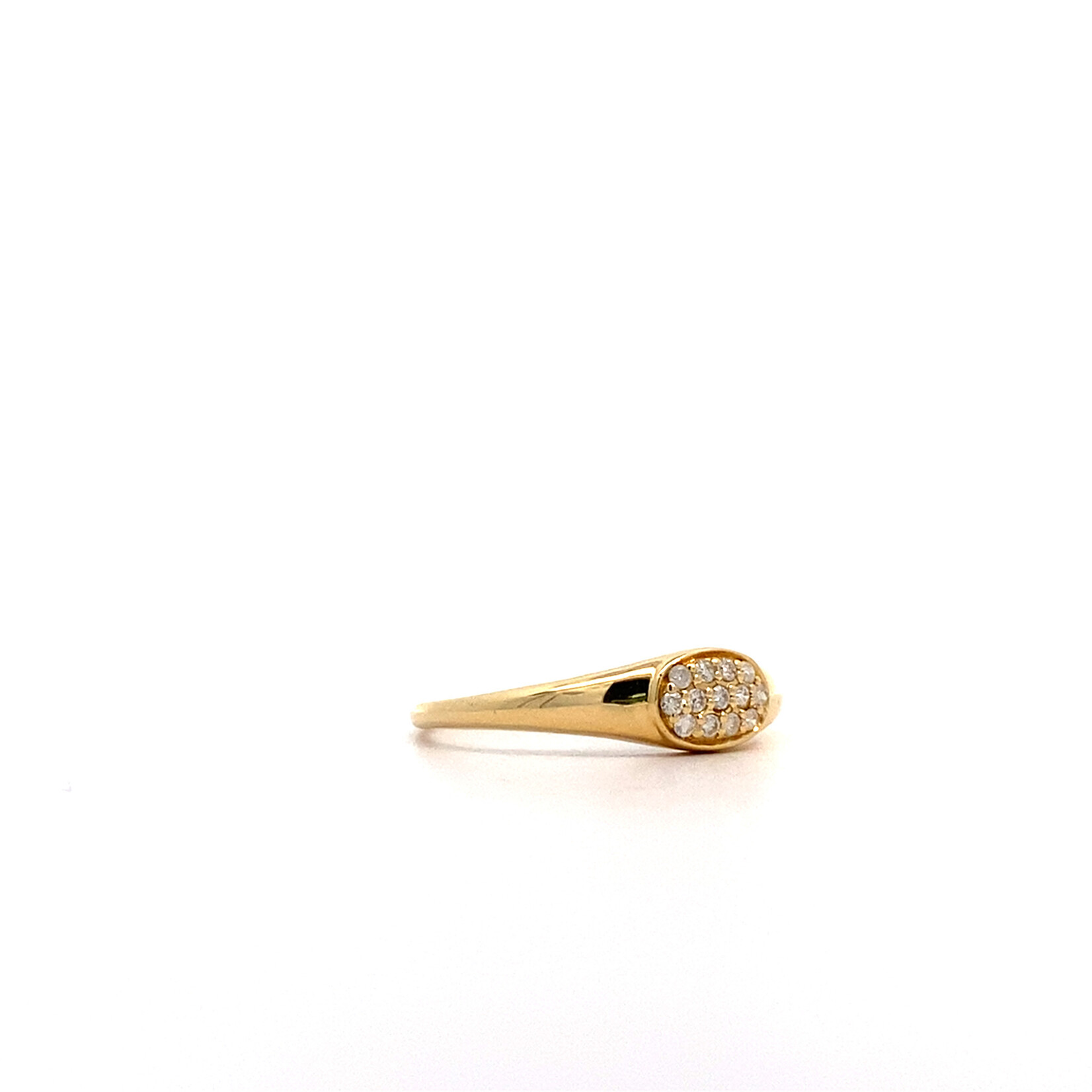 14K Yellow Gold Diamond ring size 6.75 D.10ct