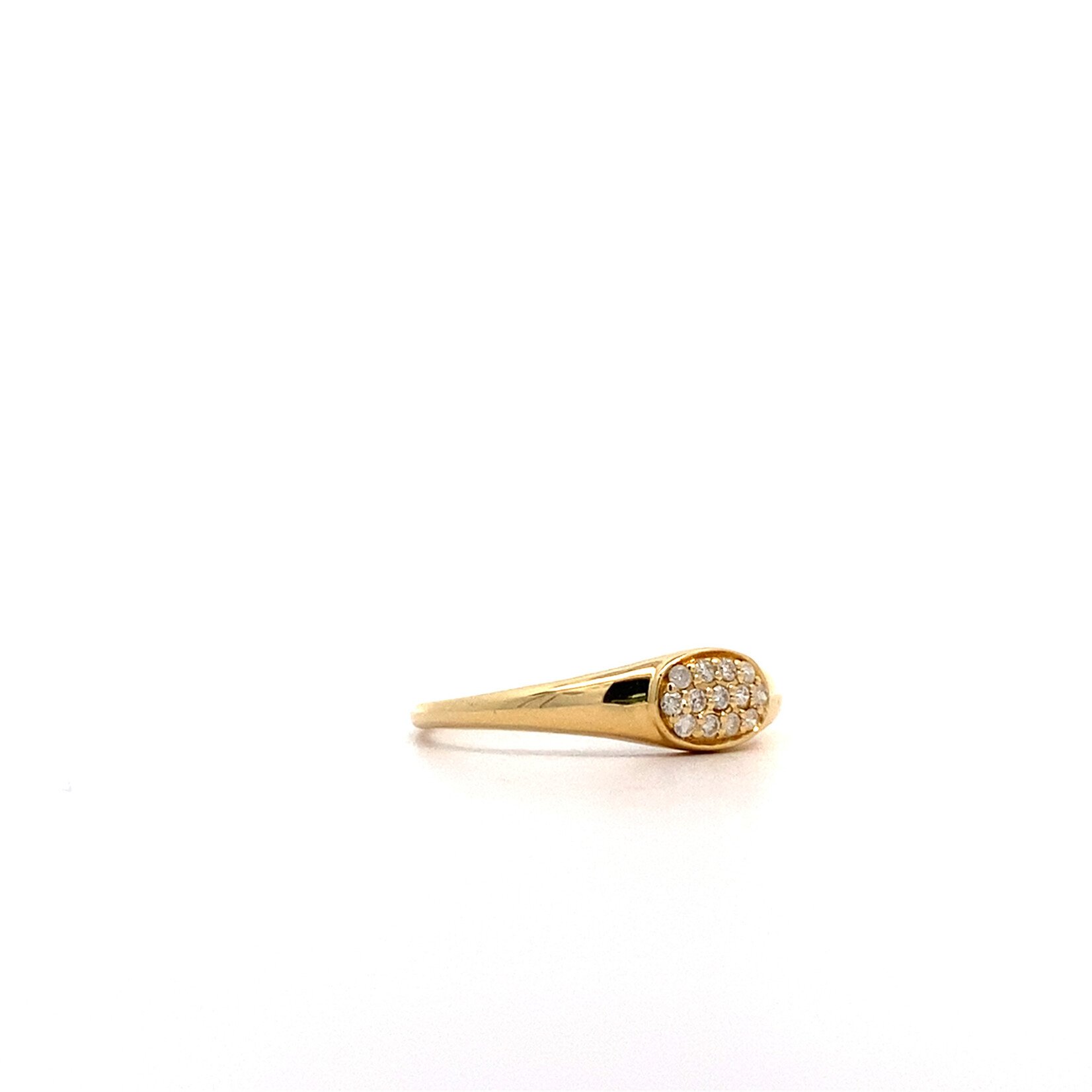 14K Yellow Gold Diamond ring sz6.75 D.10ct