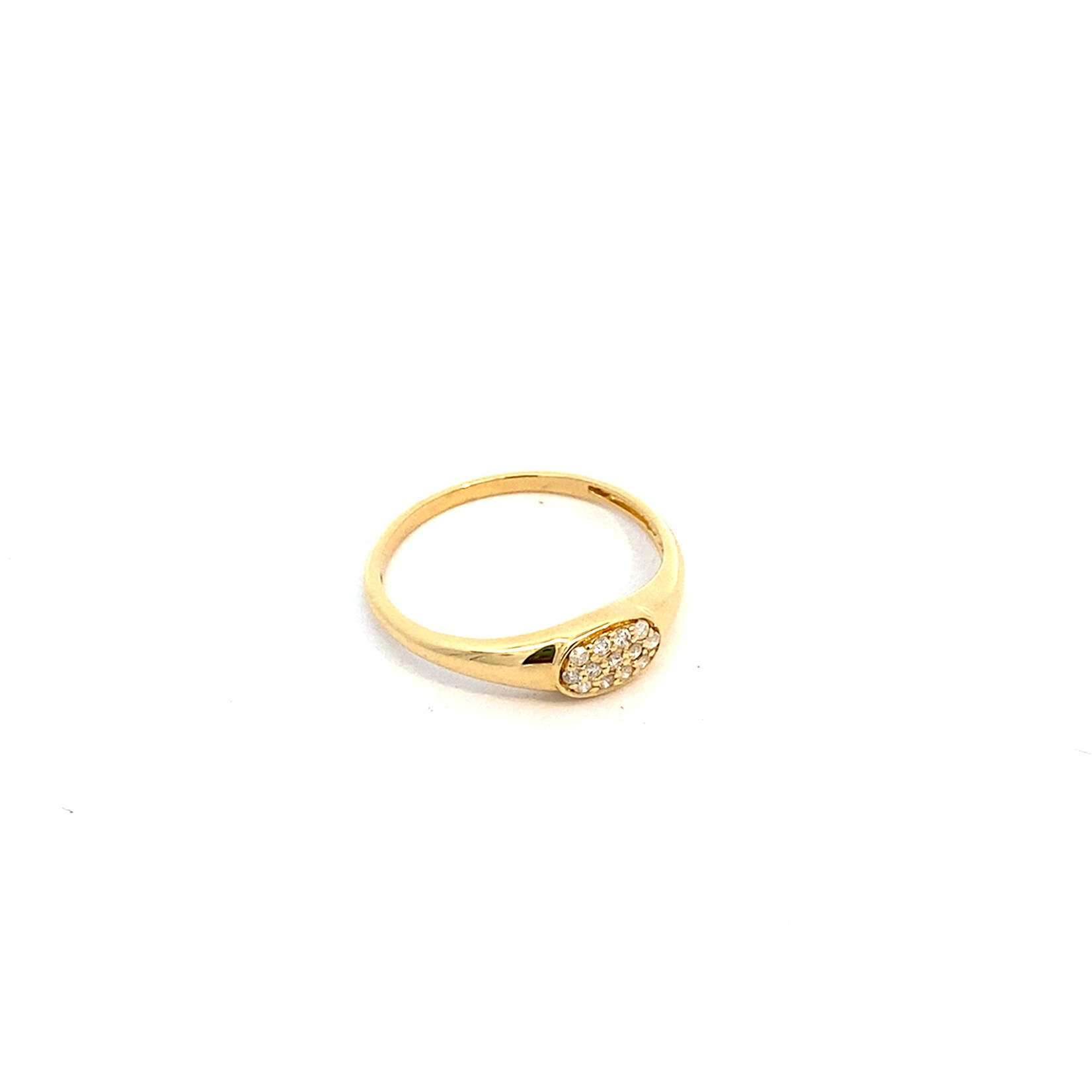 14K Yellow Gold Diamond ring size 6.75 D.10ct