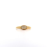 14K Yellow Gold Diamond ring sz6.75 D.10ct