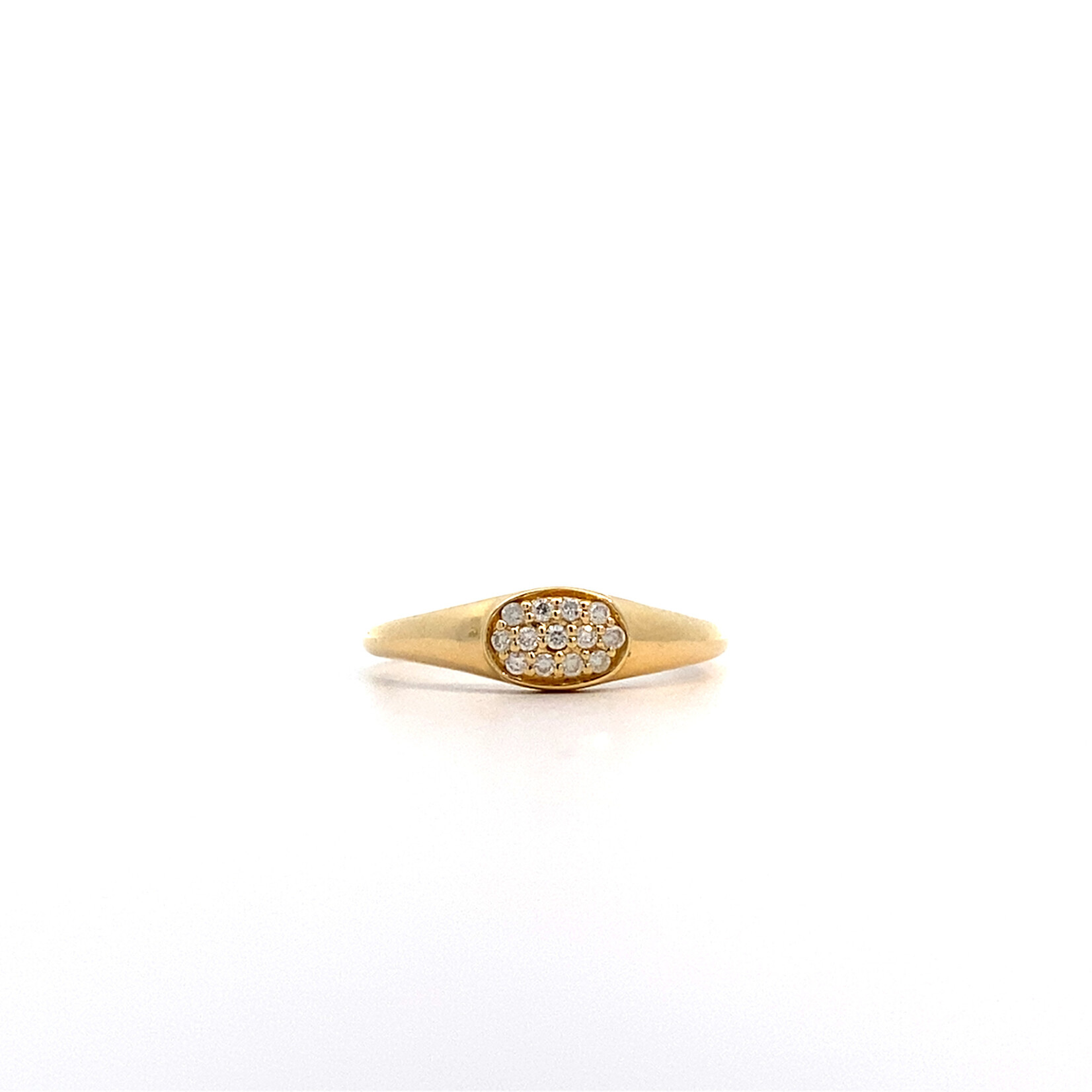 14K Yellow Gold Diamond ring size 6.75 D.10ct